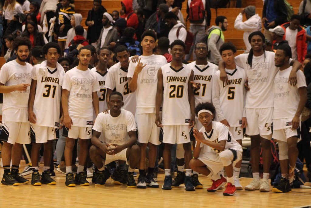 Basketball Team at Central Game