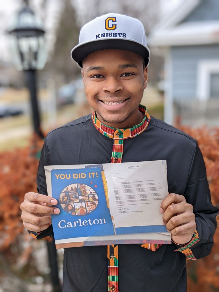 With Guidance from TeenSHARP, Brian T. Earns Scholarship to Carleton College!