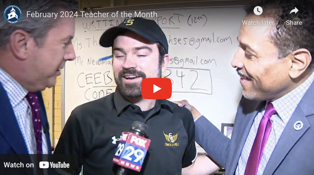 TB Wins the SDP Teacher of the Month!